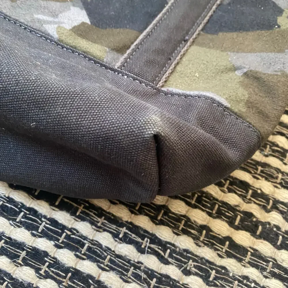 🌿Blake Shelton X Lands End Green Heartland Camo Canvas Tote Bag